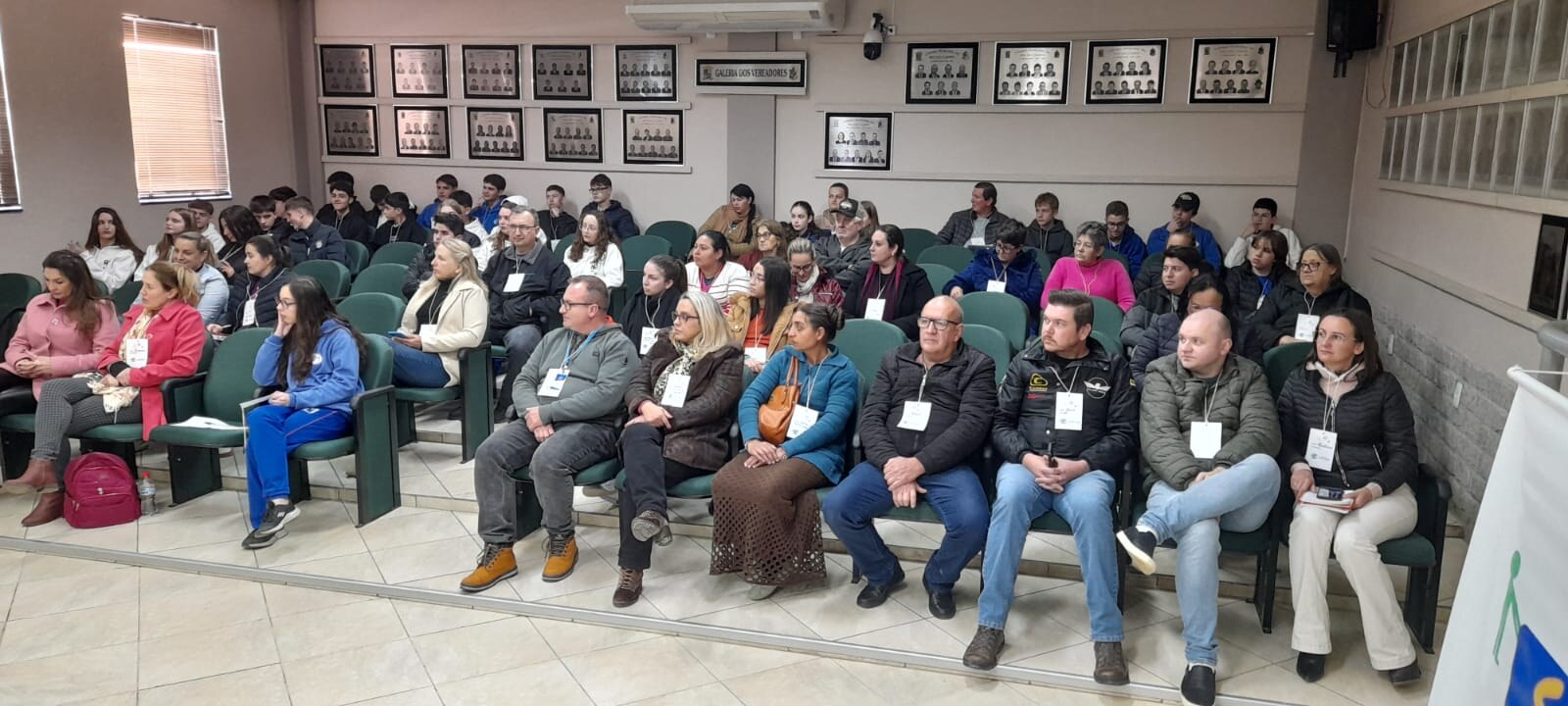 Auditório durante atividade de formação e participação social
